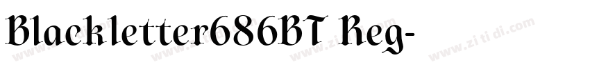 Blackletter686BT Reg字体转换